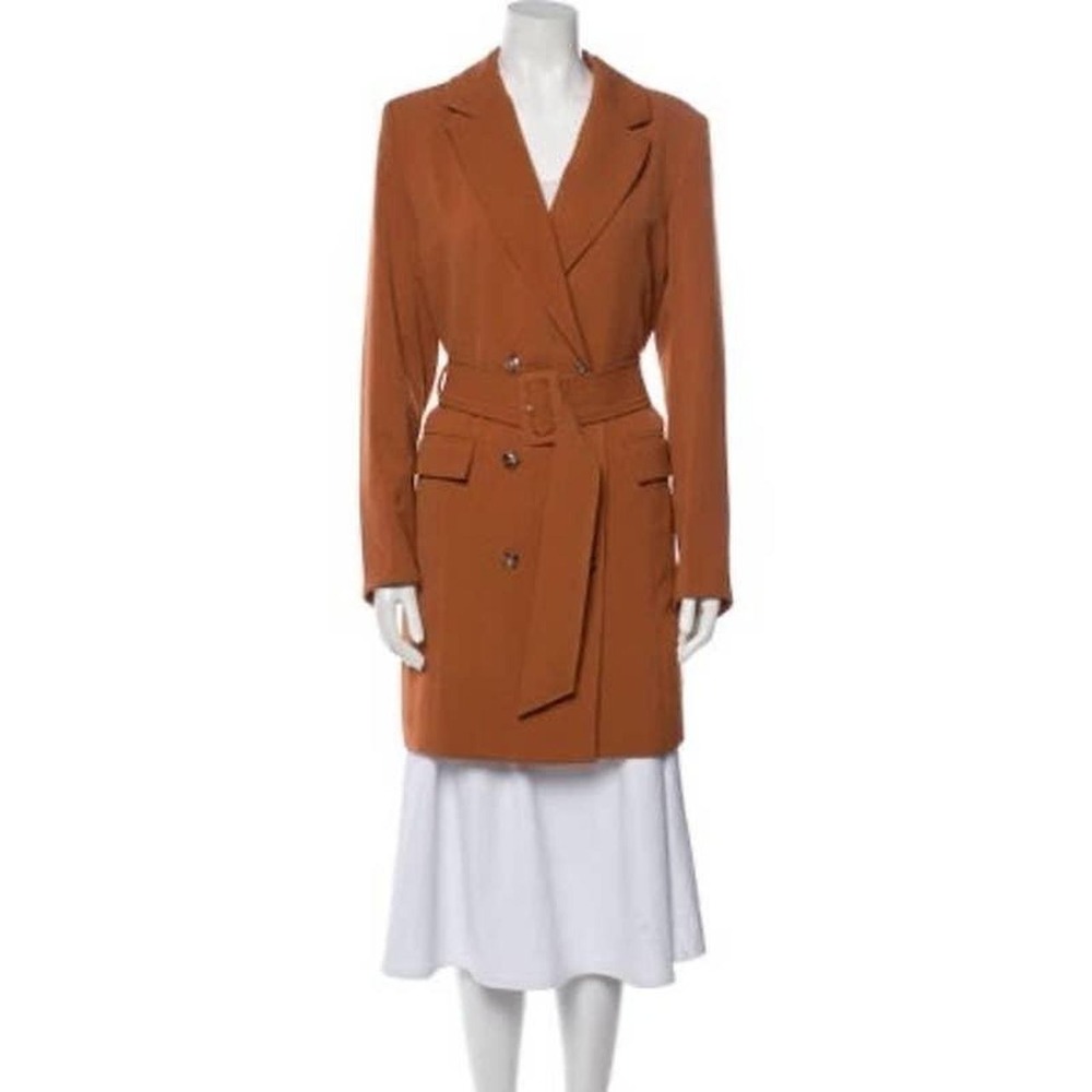 House of‎ Harlow Women's Caramel Brown Coat Dress Double Breasted Blazer Size XS